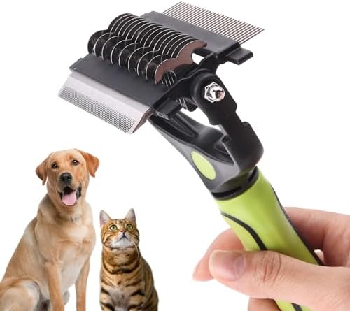 PAWSPIK 3-in-1 Dog Grooming Brush – Undercoat Rake, Deshedding Tool & Comb by PawsPik