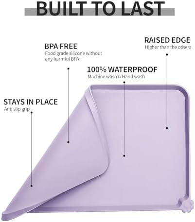 Reopet Silicone Pet Feeding Mat - Waterproof & Non-Slip Dog Cat Placemat - Image 5