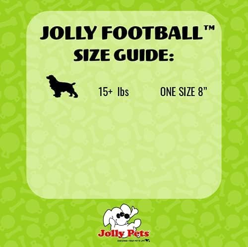 Jolly Pets Jolly Football Dog Toy, 8 in, Green Apple, Floats - Image 4