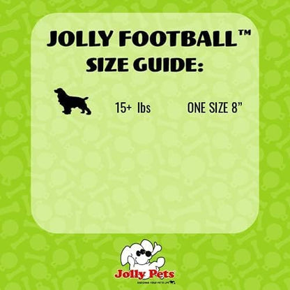 Jolly Pets Jolly Football Dog Toy, 8 in, Green Apple, Floats - Image 4