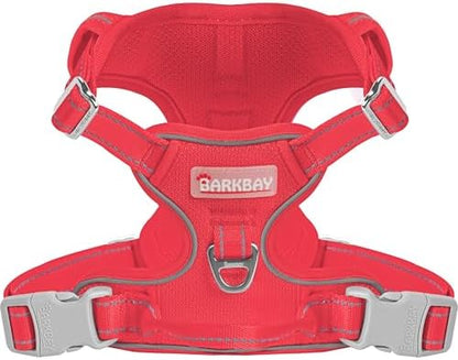 BARKBAY Dog Harness for Large Dog No Pull Mesh 2 Clips Dog Vest by BARKBAY