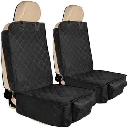 2-Pack Waterproof Front Seat Cover for Dogs with Side Flaps by Movetility