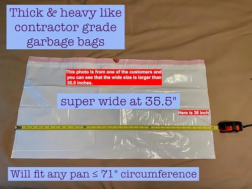 Cat Litter Box Liners, 20 Count Litter Box Liners Jumbo, Drawstring, Scratch Resistant, Size: 36 * 19 inch (20 Count, Unscented) - Image 4