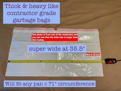 Cat Litter Box Liners, 20 Count Litter Box Liners Jumbo, Drawstring, Scratch Resistant, Size: 36 * 19 inch (20 Count, Unscented) - Image 4