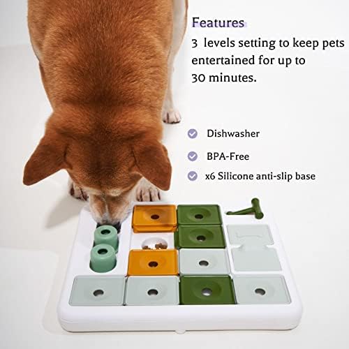 Barkwhiz Dog Puzzle Toy 3 Levels, Mental stimulating for Boredom and Smart Dogs, Treat Puzzle for All Breeds Dog - Image 4