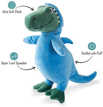 Fringe Studio Dog Plush Pet Toy with Squeaker, Feelin’ Jawsome! (289626) for All Breed Sizes, Medium, Multicolor - Image 3