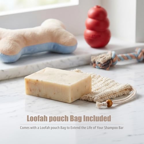Vegan Pet Shampoo Bar for Sensitive Skin, Plant-Based Gentle Formula for Puppies & Dogs with Allergies, Moisturizing 3.5 oz Bar for a Calming First Grooming Experience - Image 6