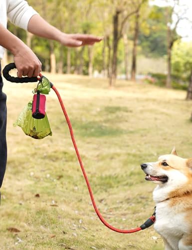 Gobeigo Dog Poop Bag Holder with Used Waste Bag Carrier(Red) - Image 5