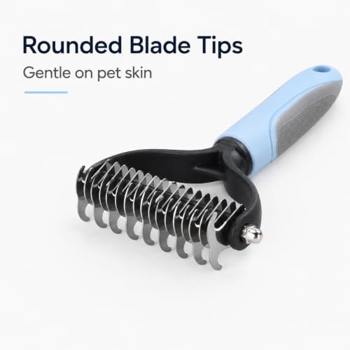 Dematting Comb for Dogs & Cats, Dual-Sided Rake for Long Hair - Image 3