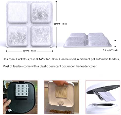 12-Pack Pet Food Desiccant Bag For Petlibro Automatic Cat dog Feeders, Keep Pet Food Dry and Fresh - Image 2