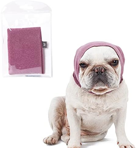 Dog Ear Cover for Anxiety Relief, Dog Calming Hood for Grooming and Bath Drying, Pet Cats and Dogs Ear Protector (Medium) by FKYzixeh