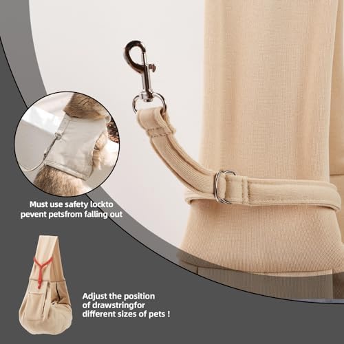 ARZQUT Dog and Cats Carrier Sling, Small Pet Carrier with Storage Pocket - Image 6