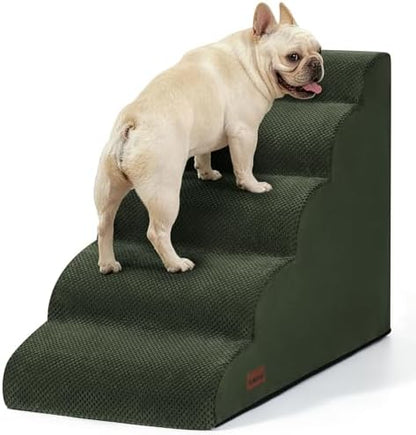 Aodisman Dog Stairs for High Beds,5 Step Pet Ramp for Dogs and Cats,22.4" H by AODISMAN