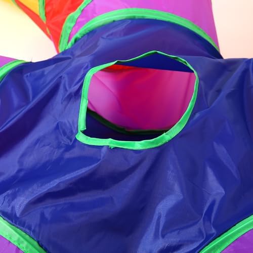 Pet Cat Tunnel, 5 Way Tunnels for Indoor Cats, Collapsible Pet Tunnel for Kitten, Puppy, Rabbit, 25cm-Wide Tunnels, Durable & Breathable, with Peek Hole Toy Ball - Image 5