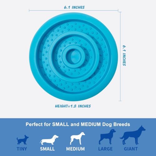 Slow Feeder Lick Mat for Dogs, Natural Rubber Dog Frozen Treat Toys - Image 4