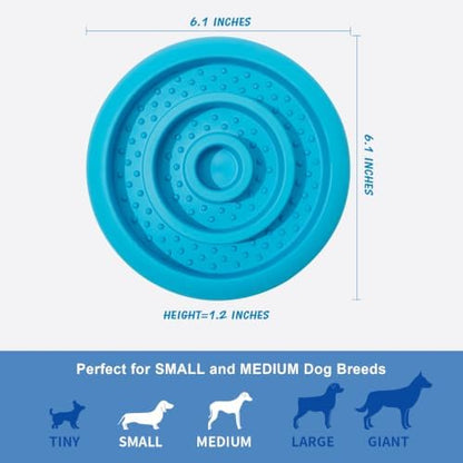 Slow Feeder Lick Mat for Dogs, Natural Rubber Dog Frozen Treat Toys - Image 4