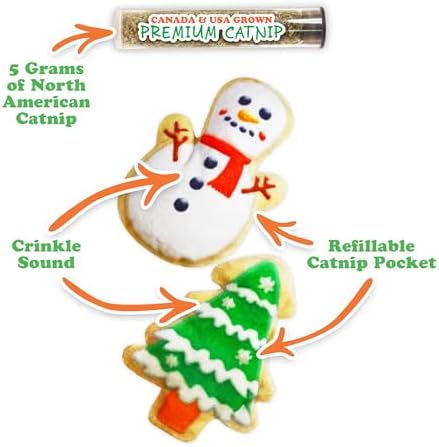 Meowijuana Holiday Cat Toy Bundle | Eggnog & Frosted Sugar Cookies Plush - Image 3