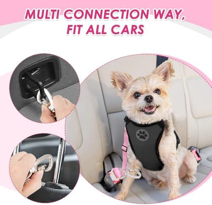 SlowTon Dog Seatbelt, 2 Pack Adjustable Heavy Duty Dog Safety Seat Belt - Image 6