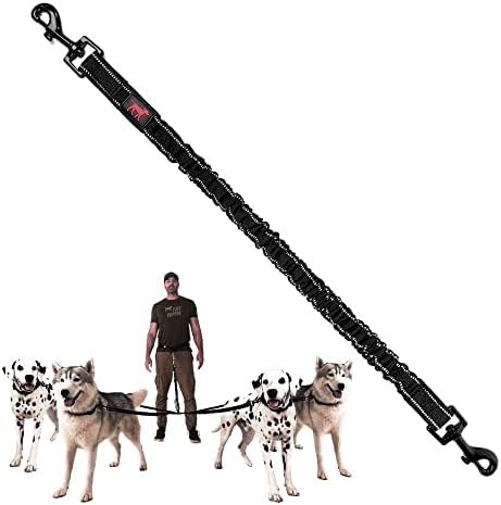 Add-On Accessory Bungee Leash | Add One Large Dog Up to 125 lbs | Requires Purchase of Two Large Dog Hands Free Bungee Leashes Sold Separately | Buy One for Three Dogs | Buy Two for Four Dogs by TuffPupper