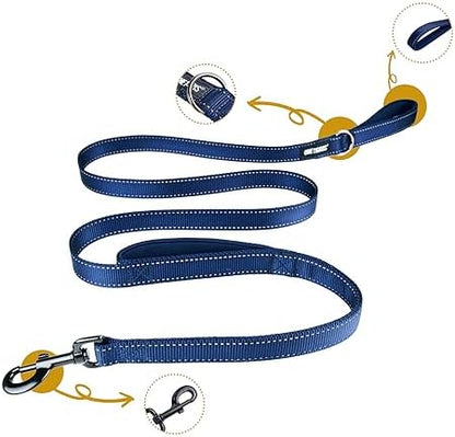 OneTigris No-Pull Dog Leash with Handle for Medium Large Dogs(Blue, 4FT) - Image 6