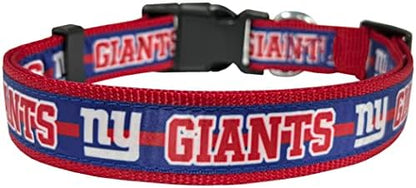 Pets First NFL New York Giants Licensed PET COLLAR, Large - Heavy-Duty, Strong, and Durable Dog Collar. Available in 31 Football Teams and 4 Sizes - Image 2