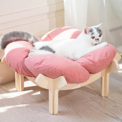 CHEERHOME PETS Elevated Cat Bed for Indoor Cats Couch Sofa Flower by CHEERPALS