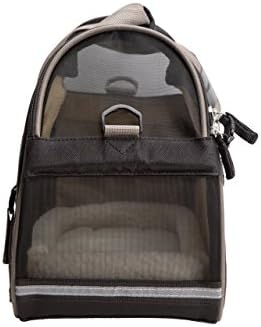 Coastal Pet Bergan Comfort Carrier - Breathable Travel Carrier for Dogs & Cats - Black & Grey, 16" x 8" x 11" - Image 4