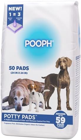POOPH® Potty Pads™ 24 x 24 in, 50 Count by Pooph