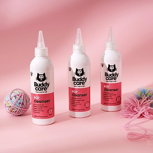 Cat Ear Cleanser by Buddycare | Soothing Ear Cleaning Solution for Cats with Easy-To-Use Applicator | Naturally Derived Ingredients With Aloe (200ml) Remove Dirt & Excess Moisture from your Cat's Ears - Image 5
