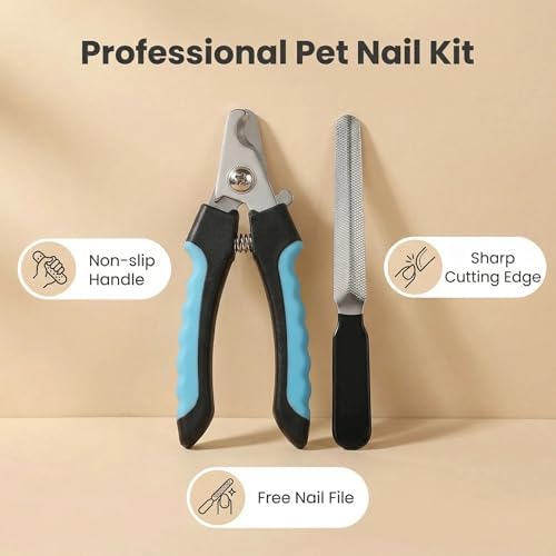 Dog Nail Clippers – Professional, with Safety Guard & File - Image 2