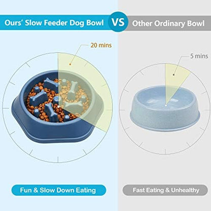 UPSKY Slow Feeder Dog Bowl Anti-Chocking Slower Feeding Pet Puzzle Bowls - Image 5