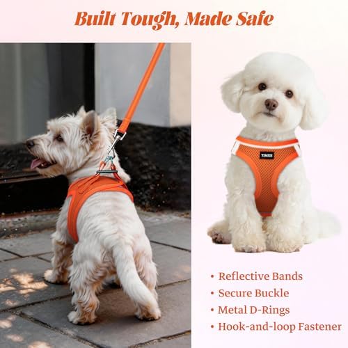 No Pull Dog Puppy Harness and Leash Set Reflective Mesh Vest Medium - Image 5