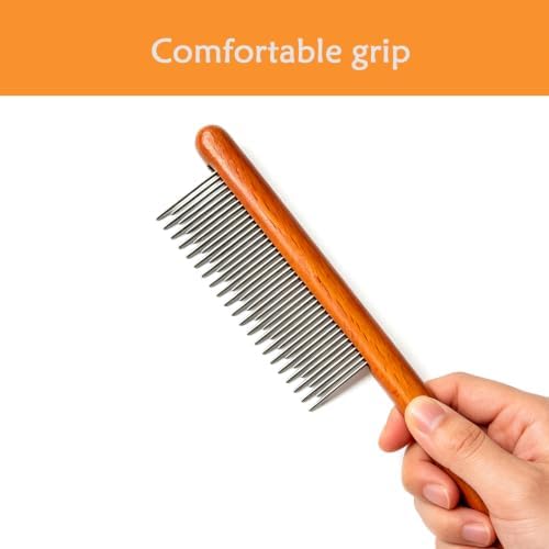 Cat comb,dog comb,Solid Wood Pet Comb Grooming Tool for Cats,Dogs and rabbits… - Image 3