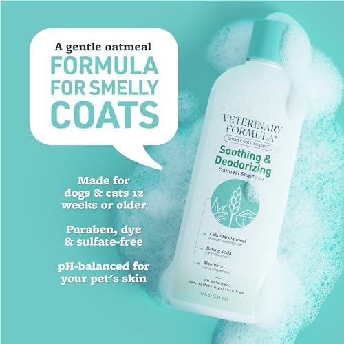 Veterinary Formula Smart Coat Complex Soothing and Deodorizing Oatmeal Shampoo for Dogs, 17 Fl oz – Baking Soda Eliminates Odors, Aloe Vera & Oatmeal Cleanse and Hydrate Skin – Long-Lasting Fragrance - Image 3