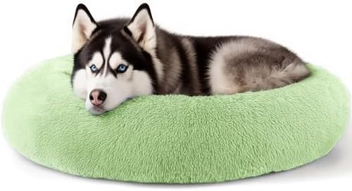 Extra Large Dog Beds, 36in Human Dog Anxiety Relief Comfort Bed (Green) by Hoewina
