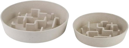 Sustainable Dog Slow Feeder Bowl – 27.7 OZ (820 ML) | Eco-Friendly Material, Dishwasher Safe | Suitable for Dry and Wet Food | Durable and Easy to Clean | Off White