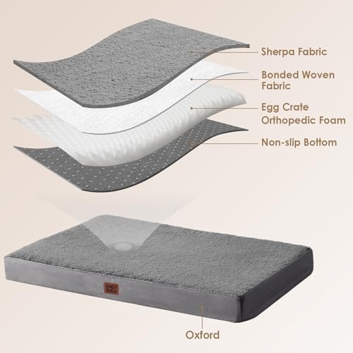 EHEYCIGA Orthopedic Dog Bed Extra Large with Removable Washable Cover, 44IN - Image 5