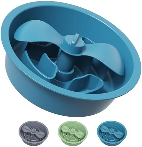 AVERYDAY Slow Feeder Dog Bowls for Medium Breed, 1.5 Cups Engagement Food Puzzle Bowl with Spinning Slow Feeder Insert, Non-Slip Base, Fits for Raised Stand, Hard Maze Design for Medium and Small Dogs by YourAveryDay
