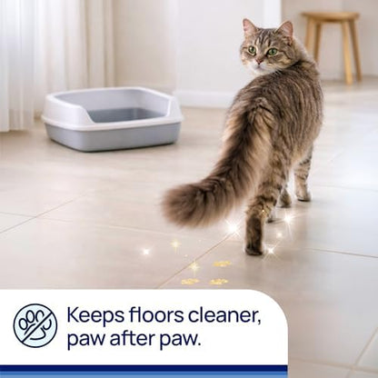 Litter Pearls Tracksless Unscented Non-Clumping Crystal Cat Litter with Odorbond, 7 lb, White, Clear and Blue Crystals - Image 3
