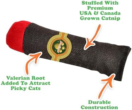 Meowijuana Catnip Cigar Cat Toy | Catnip & Valerian Root Plush Toy - Image 3