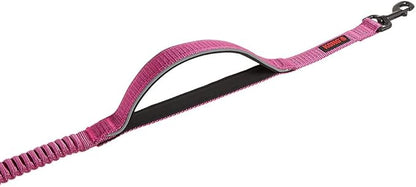 KONG Reflective Shock Absorbing Hands-Free Bungee Dog Leash 6' (Pink)