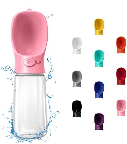 WePet Portable Dog Water Bottle, 19 OZ, Leak Proof Puppy Water Dispenser with Drinking Feeder for Pets Outdoor Walking, Hiking, Travel, Food Grade Plastic by WePet