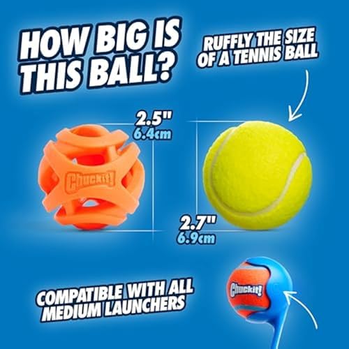 Chuckit! Air Fetch Ball Dog Toy, Medium 2.5in, 2 Pack - Image 3
