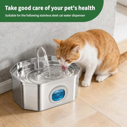 Cat Water Fountain 8 Pack Replacement Filters/Sponges (4+4) - Rectangle - Image 7