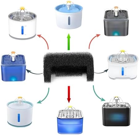 Replacement Cat Fountain Pump Sponge Filters, 6 Pack - Image 3