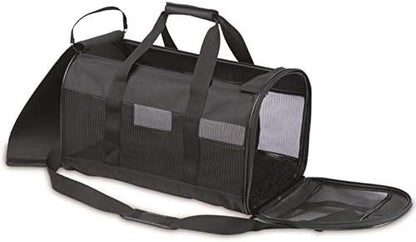 Petmate Kennel Cab Soft-Sided Dog & Cat Carrier, up to 10lbs, 17in, Black by Petmate