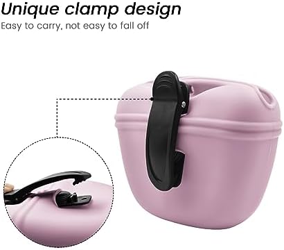 AUDWUD Silicone Dog Treat Pouch with Clicker Magnetic Closure Secure Clip - Image 4
