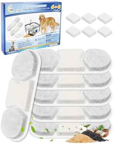 12 Dog Water Filters Replacement Compatible with MAILOFY WF120/WF160 by Cunina