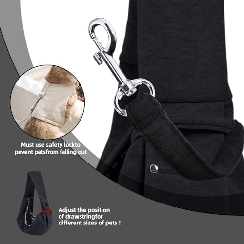 ARZQUT Dog and Cats Carrier Sling, Small Pet Carrier with Storage Pocket - Image 6