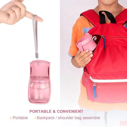 Portable Dog Water Bottle, Foldable Dog Water Bottle Leak Proof Dispenser for Puppy Small Medium Large Dogs, Pet Drink Cup for Walking Hiking Traveling(Pink,12oz) - Image 5